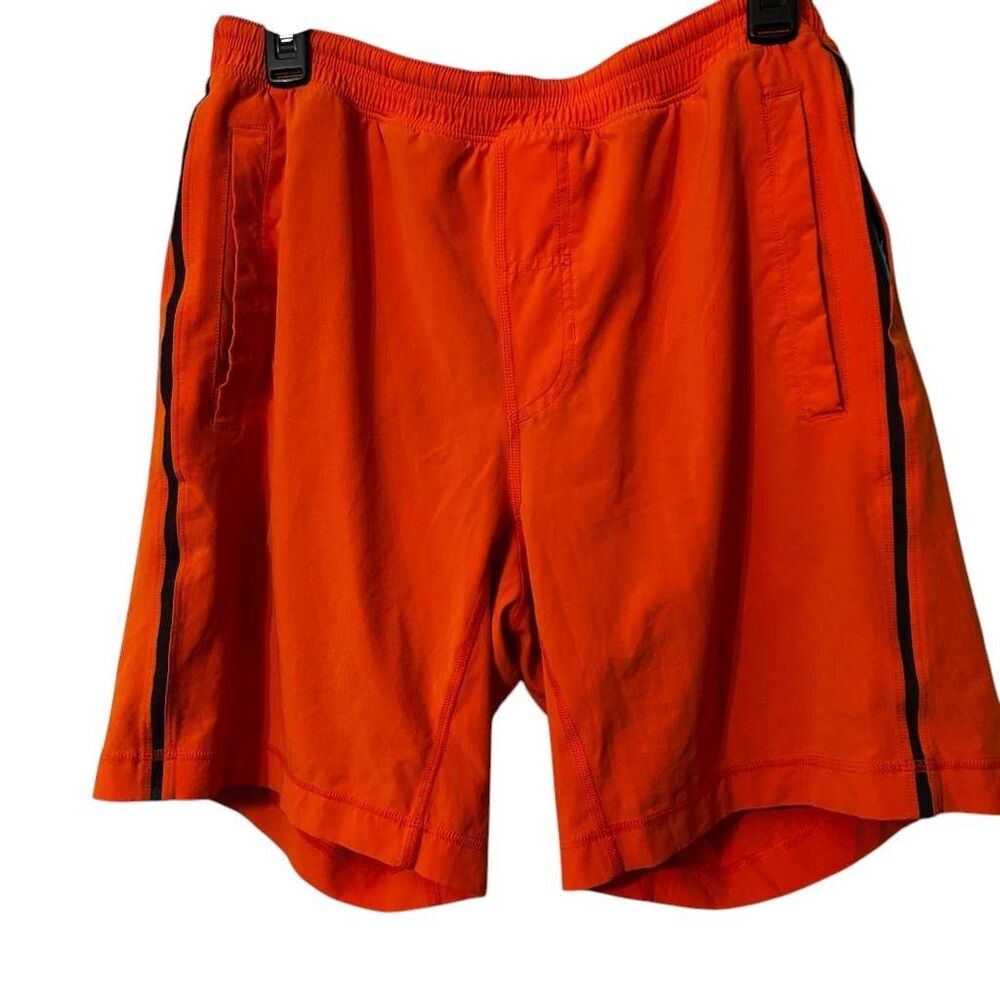 Lululemon Pace Breaker Men's Shorts Size XL Orange Running Training